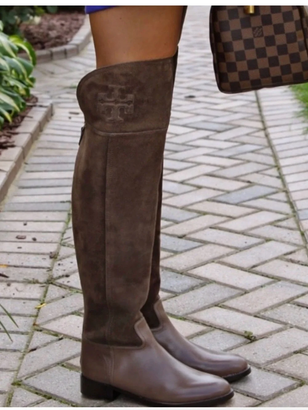 Tory Burch Simone Over The Knee Boots in Cafe- Size 9.5